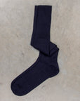 Frans Boone Socks Lungo Cashmere-Silk Blu Notte