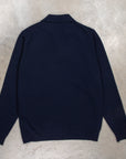 Drumohr Wool Cashmere Polo Blu Notte