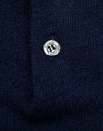 Drumohr Wool Cashmere Polo Blu Notte