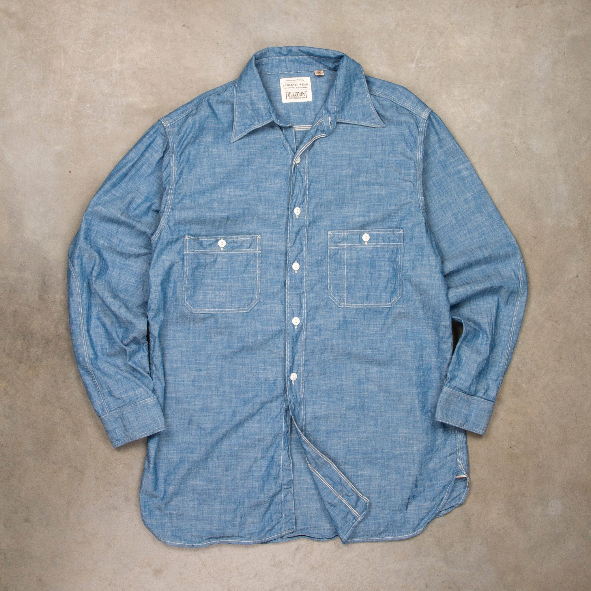 Fullcount 4090 Triple Stitch 4.6 Oz Chambray Shirt – Frans Boone Store