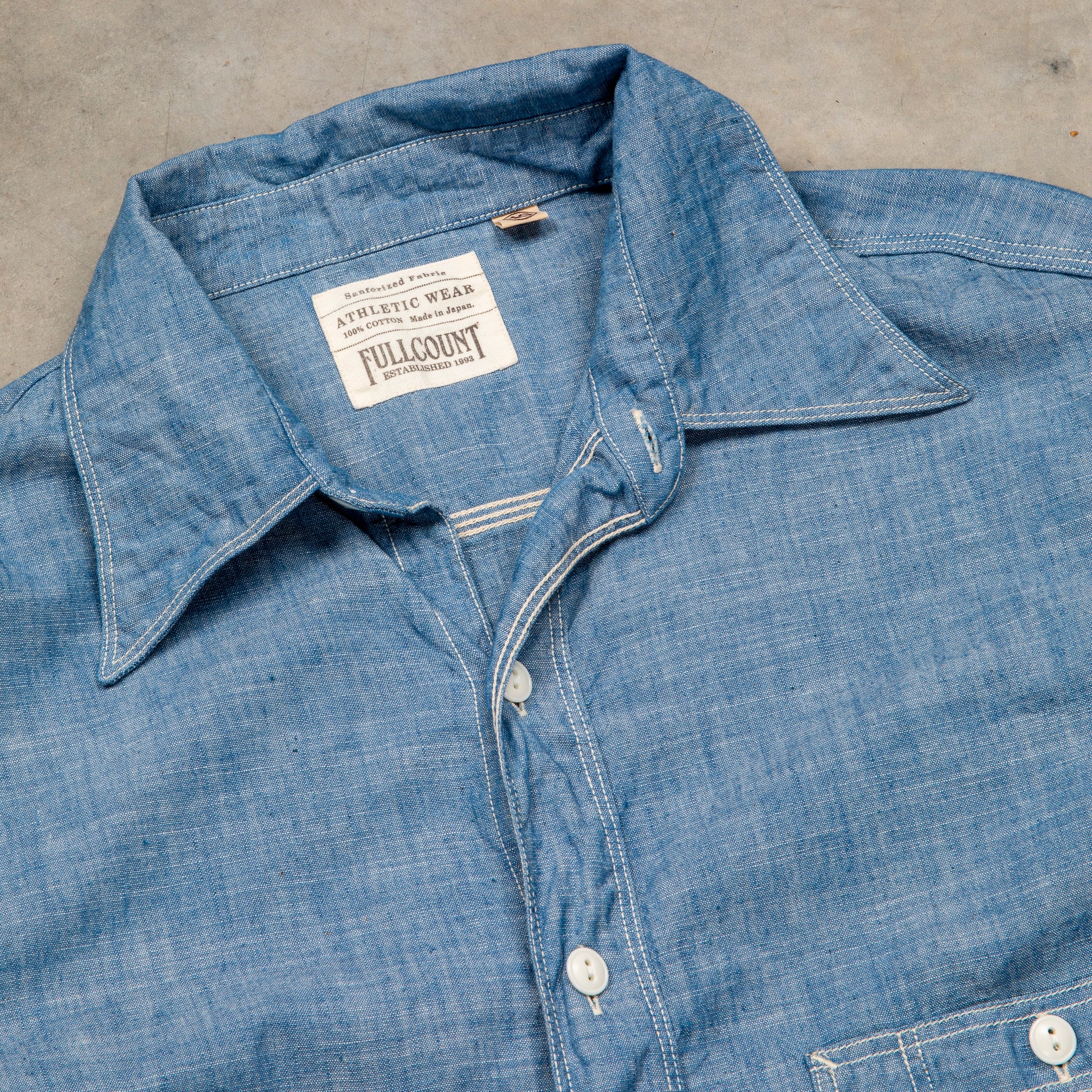 Fullcount 4090 Triple Stitch 4.6 Oz Chambray Shirt – Frans