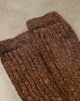 Chamula Alpaca Loose Rib Socks Cocoa