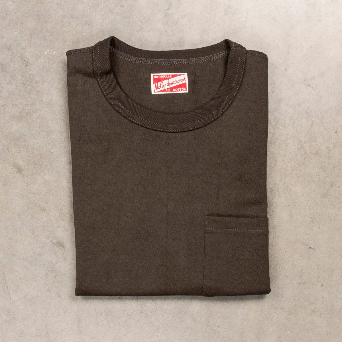 The Real McCoy's Pocket Tee Charcoal – Frans Boone Store