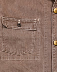 Chimala Short Chore Coat Denim Brown