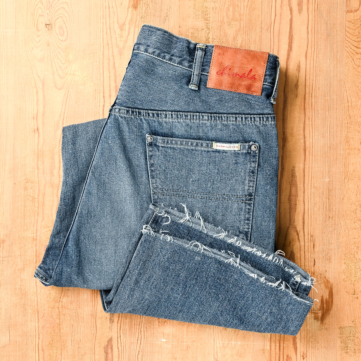 Chimala 12 Oz Work Denim Straight Cut Light Blue Wash – Frans