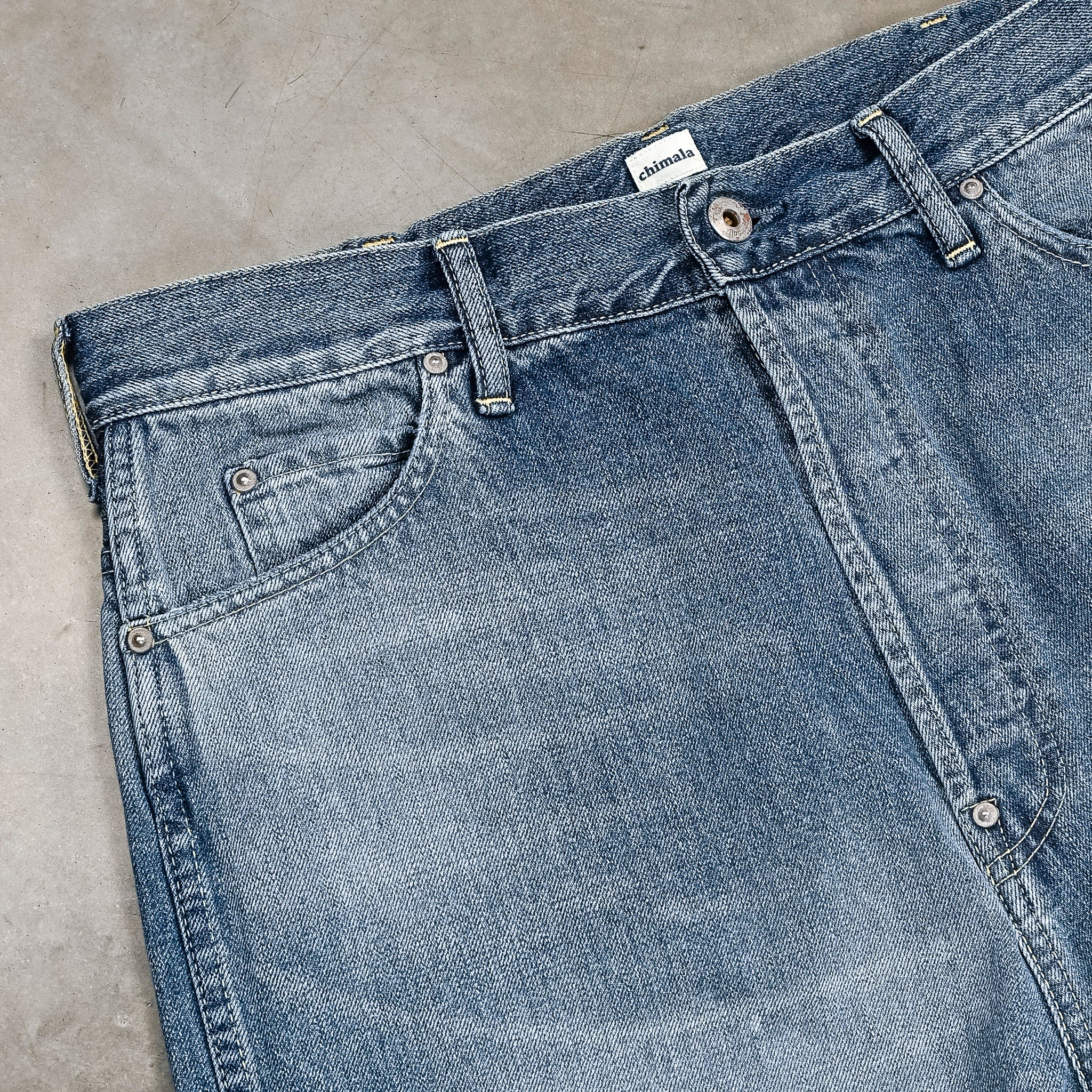 Chimala 12 Oz Work Denim Straight Cut Light Blue Wash – Frans