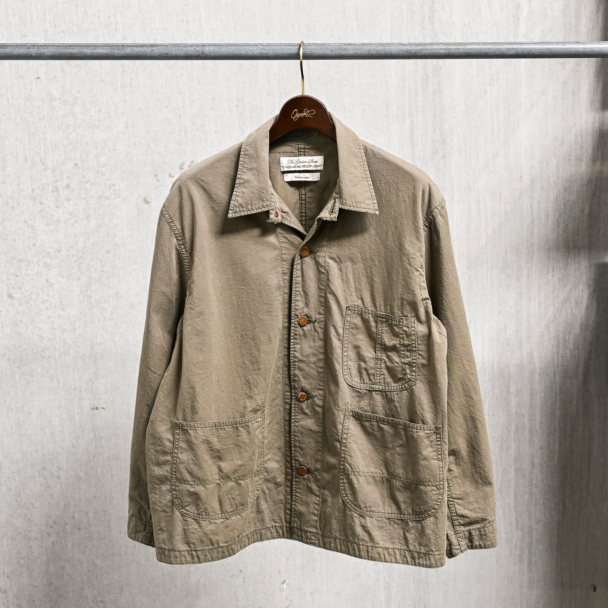 Remi Relief Cotton Twill Chore Coat Khaki – Frans Boone Store