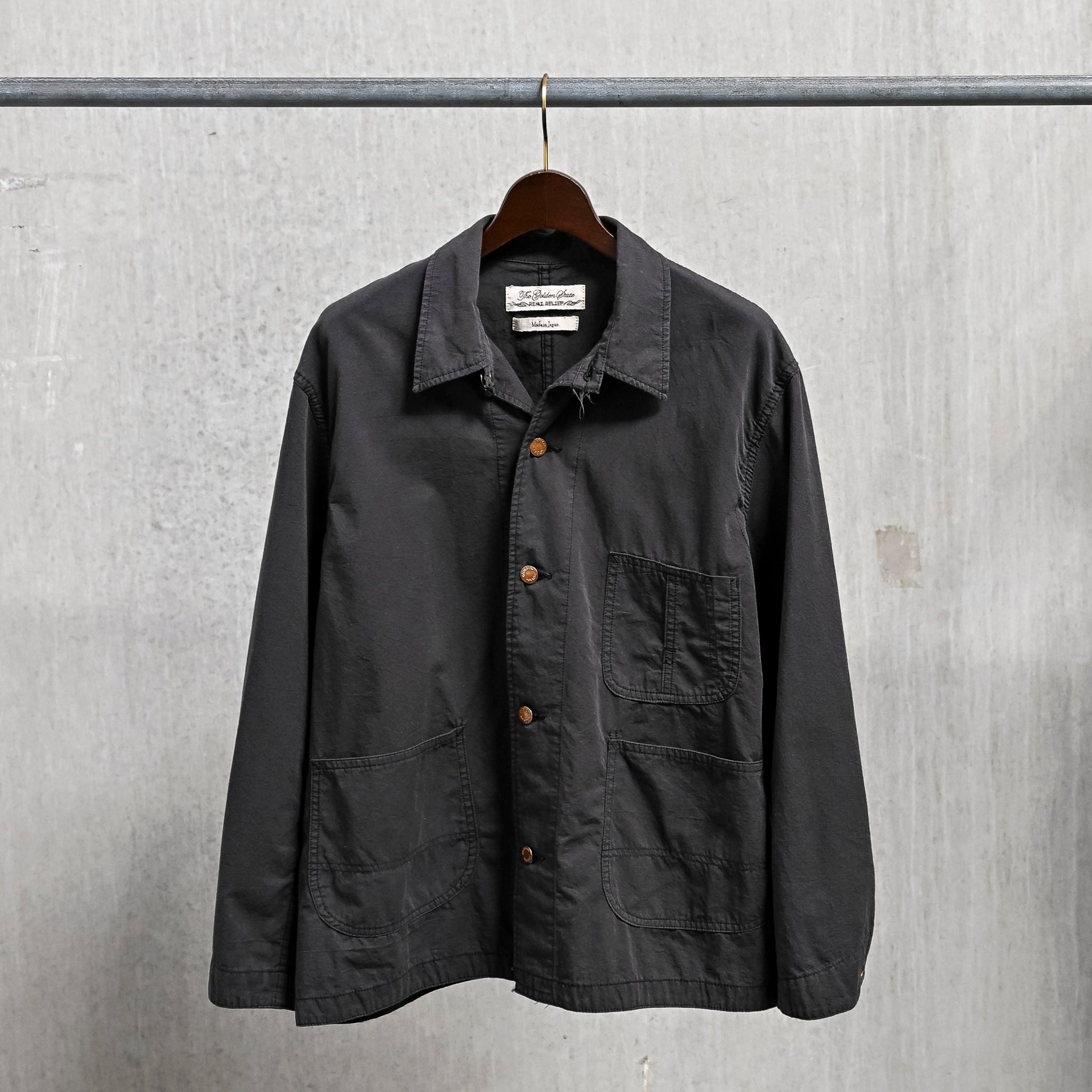 Remi Relief Cotton Twill Chore Coat Charcoal – Frans Boone Store