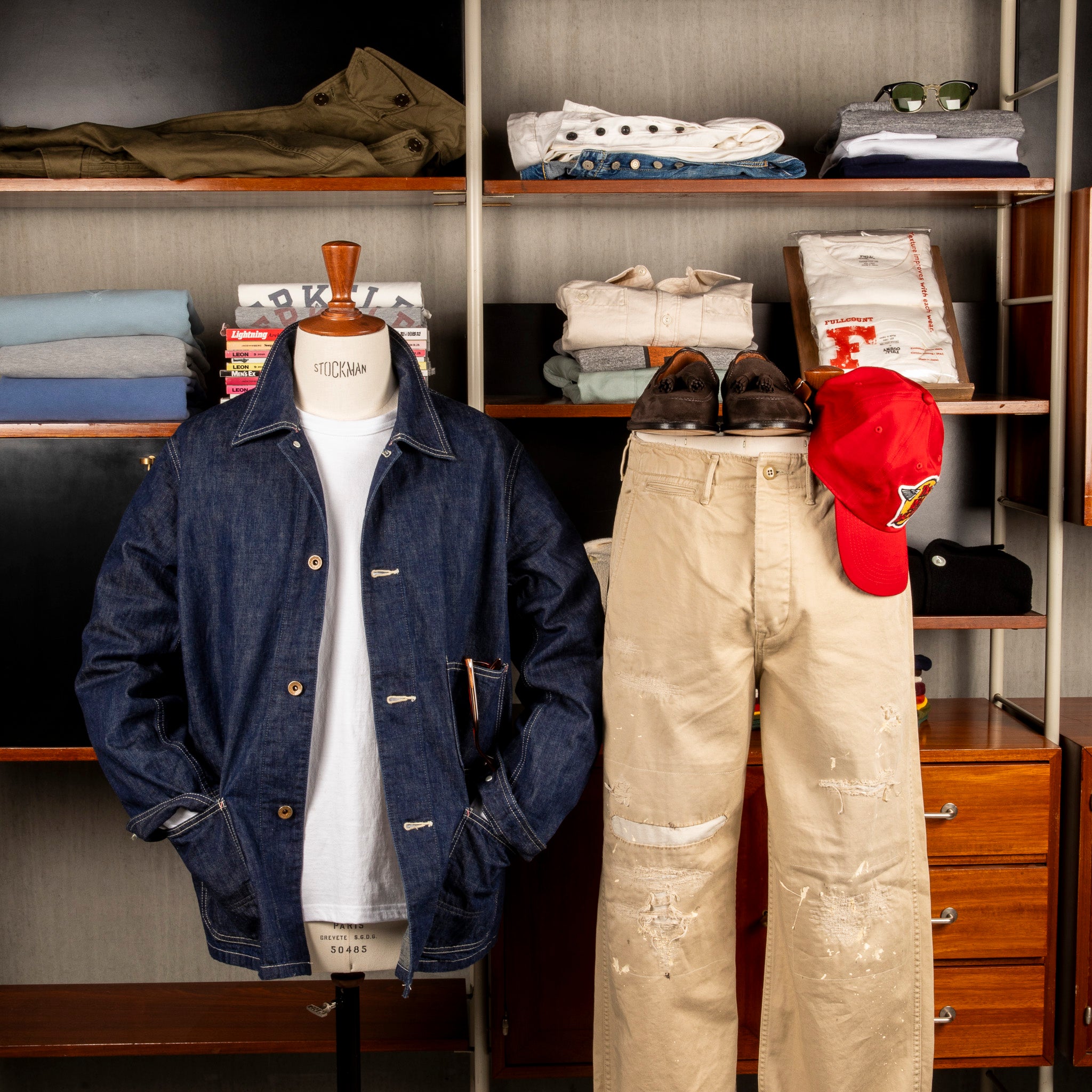 Fullcount 2015 Chore Jacket 10.5 Oz Denim One Wash – Frans