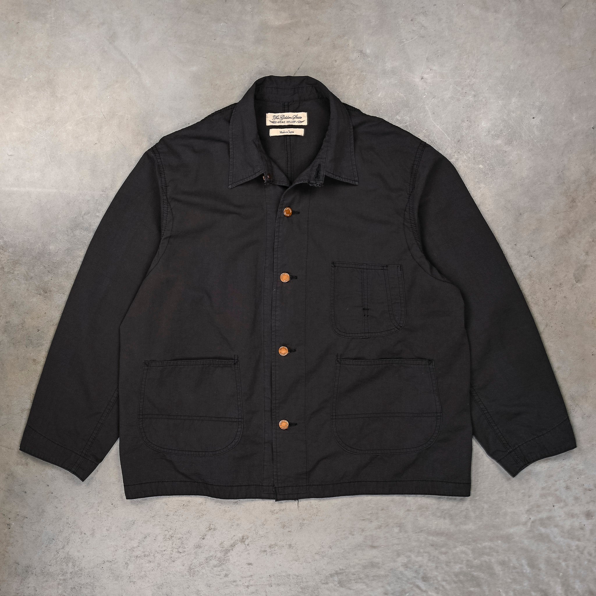 Remi Relief Cotton Twill Chore Coat Charcoal – Frans Boone Store