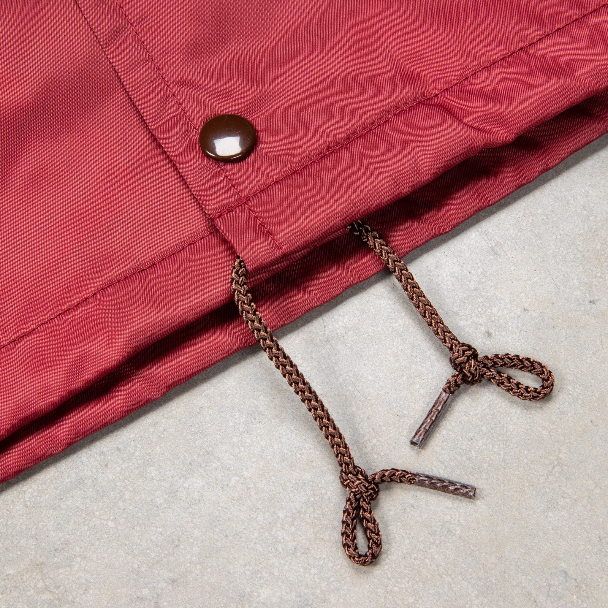 The Real McCoy&#39;s Nylon Cotton Lined Coach Jacket Burgundy
