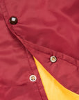 The Real McCoy's Nylon Cotton Lined Coach Jacket Burgundy