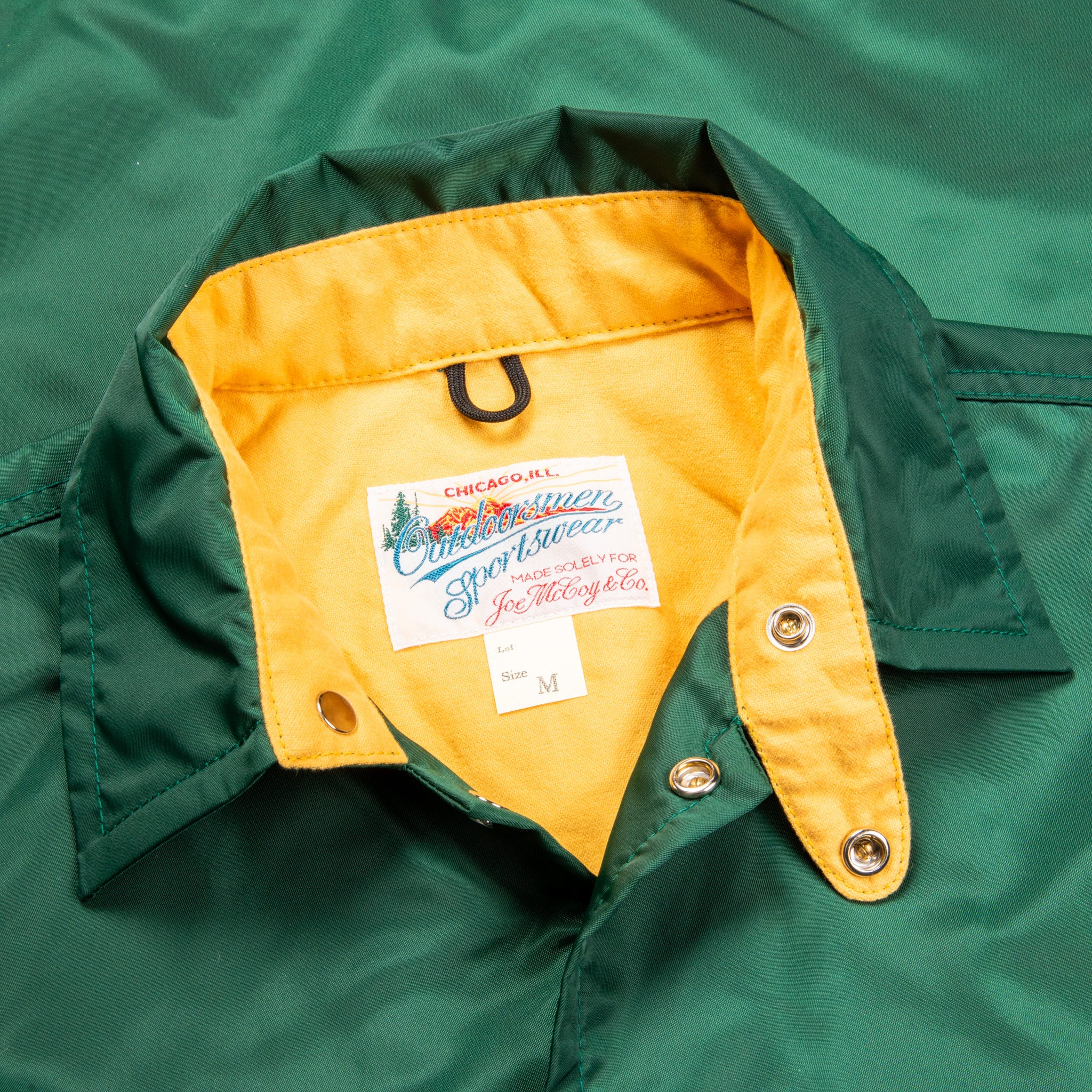 The Real McCoy&#39;s Nylon Cotton Lined Coach Jacket Forest