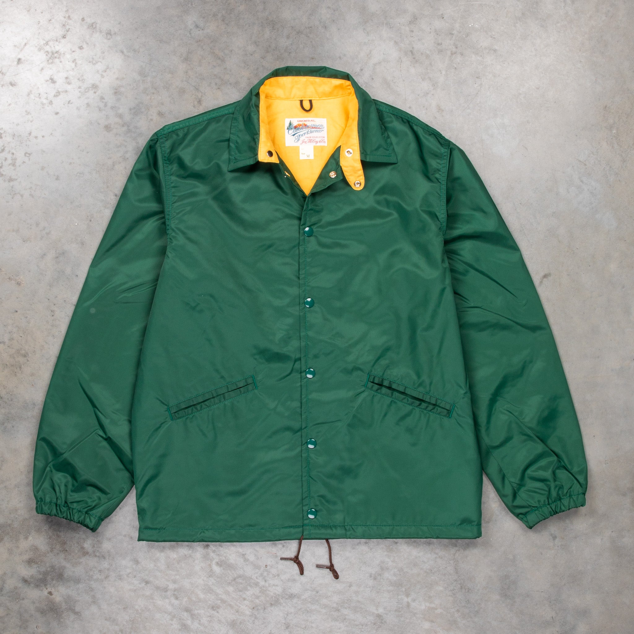The Real McCoy&#39;s Nylon Cotton Lined Coach Jacket Forest