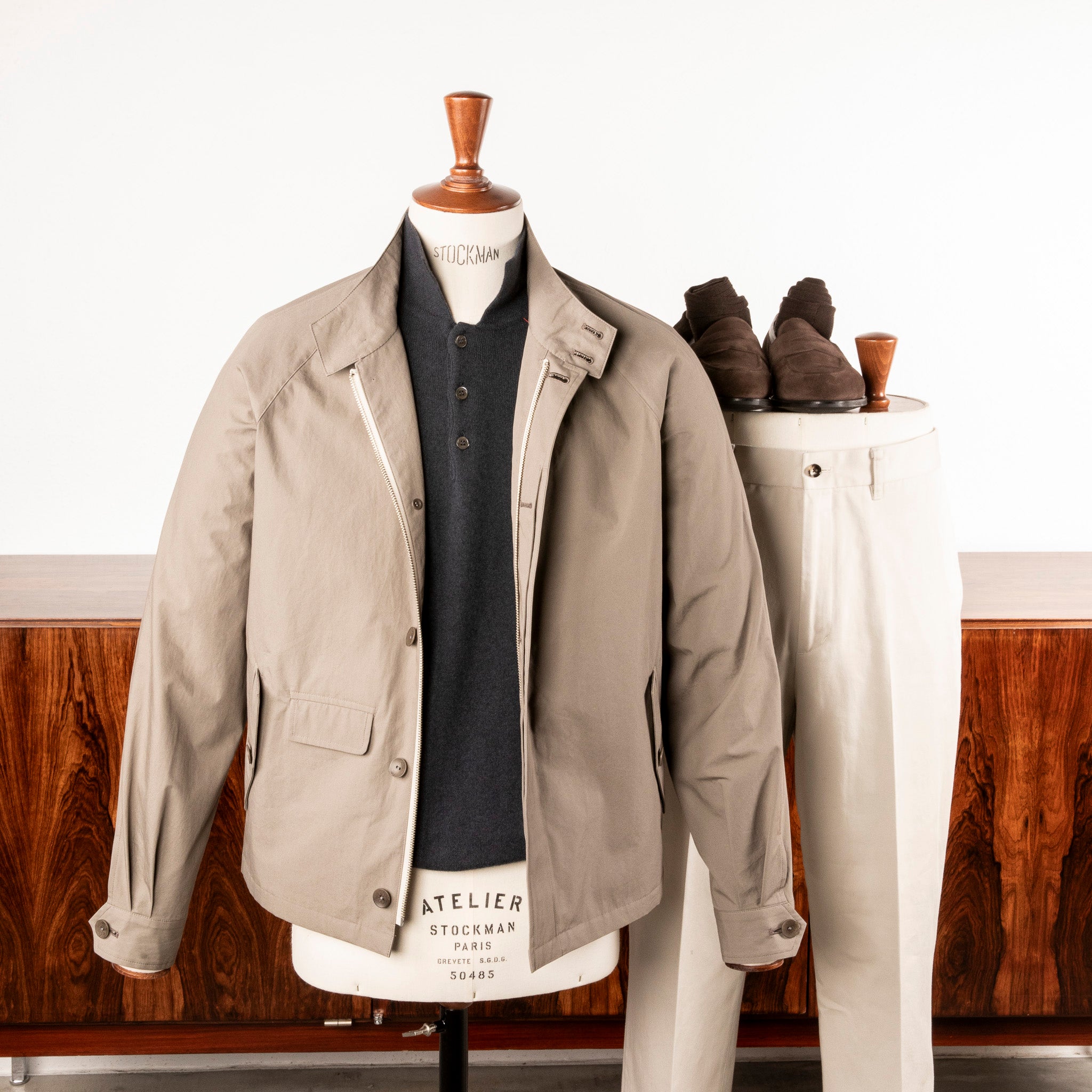 Cohérence Gianni Weather Resistant Light Cotton Jacket Hirondelle