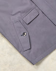 Cohérence Gianni Weather Resistant Light Cotton Jacket Slate Blue