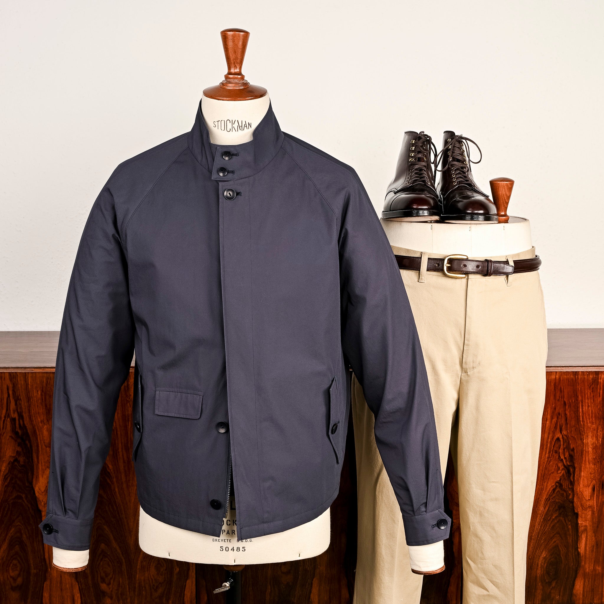 ジャケット・アウター Coherence Gianni size M Cohérence Gianni Weather Resistant Light Cotton Jacket Slate Blue