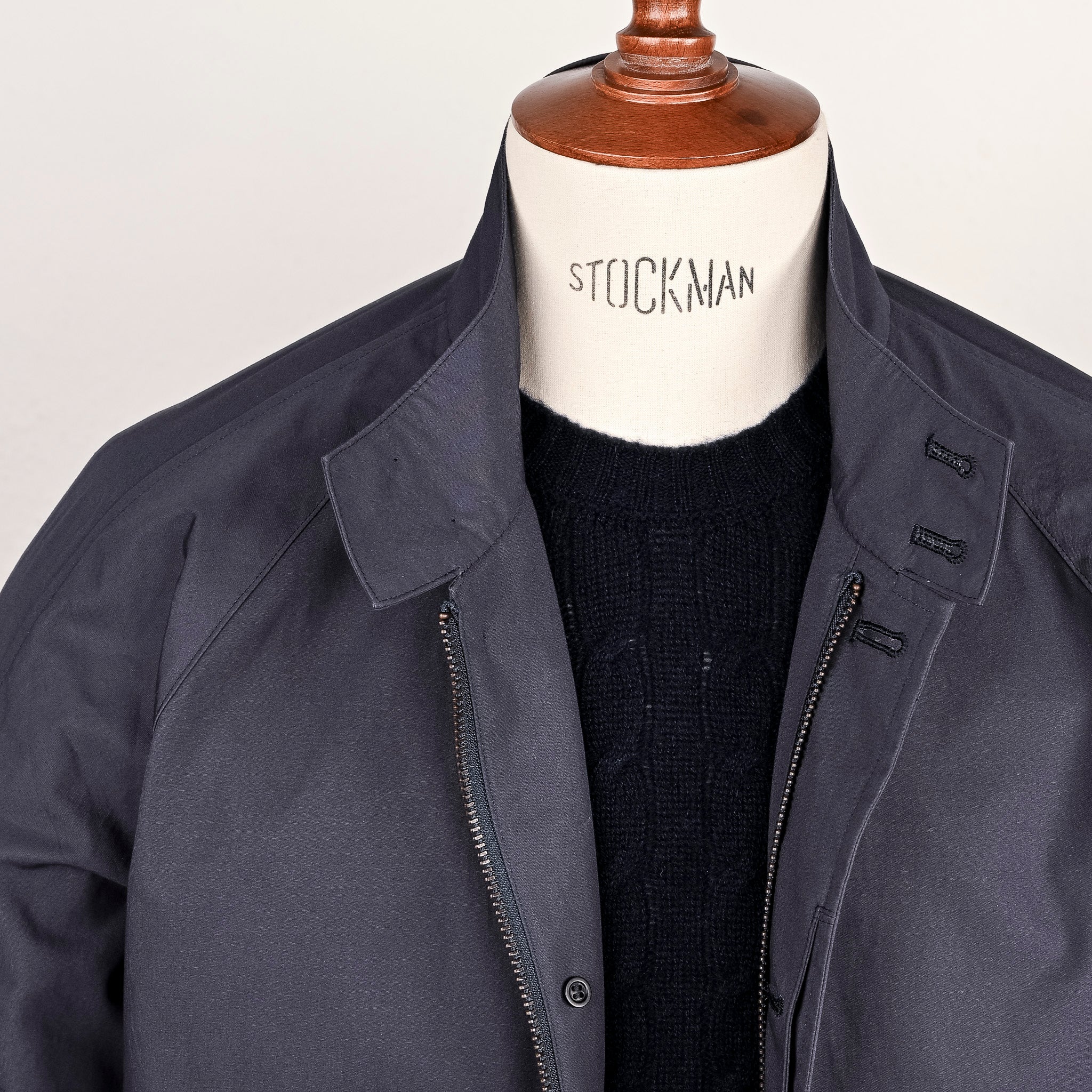 Cohérence Gianni Weather Resistant Light Cotton Jacket Slate Blue