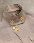 Cohérence Robert Jacket Wool Linen Mohair Ripple Beige