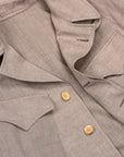 Cohérence Robert Jacket Wool Linen Mohair Ripple Beige
