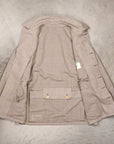 Cohérence Robert Jacket Wool Linen Mohair Ripple Beige