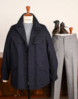 Cohérence Robert Jacket Linen Mohair Ripple Dark Blue
