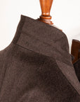 Cohérence Berto Double Breasted Coat Dolmany Satin Dark Brown