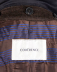 Cohérence Corb II Coat Gabardine II Dark Blue