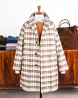 Cohérence Corb II Coat Gabardine Beige Check