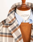 Cohérence Corb II Coat Gabardine Beige Check
