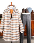 Cohérence Corb II Coat Gabardine Beige Check