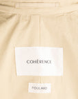 Cohérence Corb II Coat Weather Resistant Light Cotton Sand