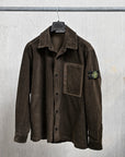 Stone Island Organic Cotton Corduroy 800 Overshirt Coal Grey