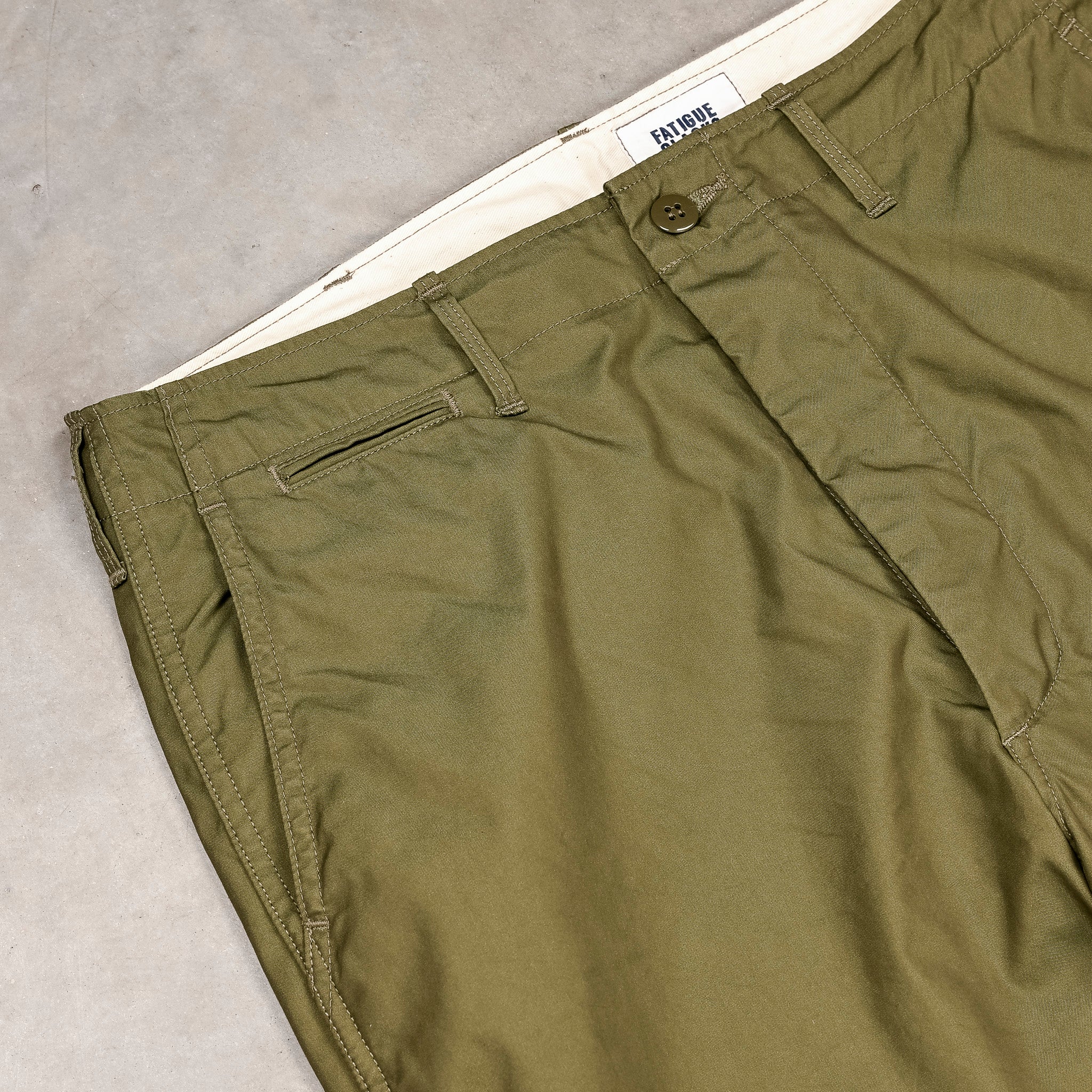 The Corona Utility M-41 Slacks High Density Poplin Olive Green