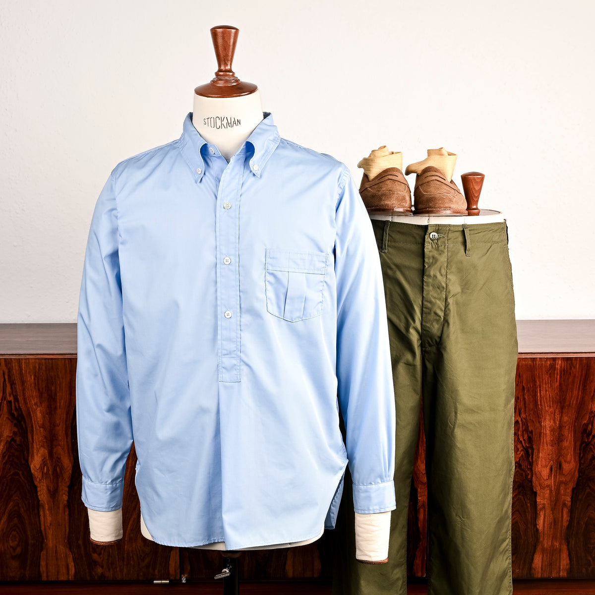 The Corona Utility W.C.W Pullover Shirt Sky Blue – Frans Boone Store