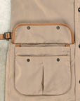 The Corona Utility CJ079 Gale Hunter Coat Beige High-Density Ester Gabardine Khaki