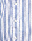 Gitman Vintage Shirt Cotton Linen Oxford Stripe Navy