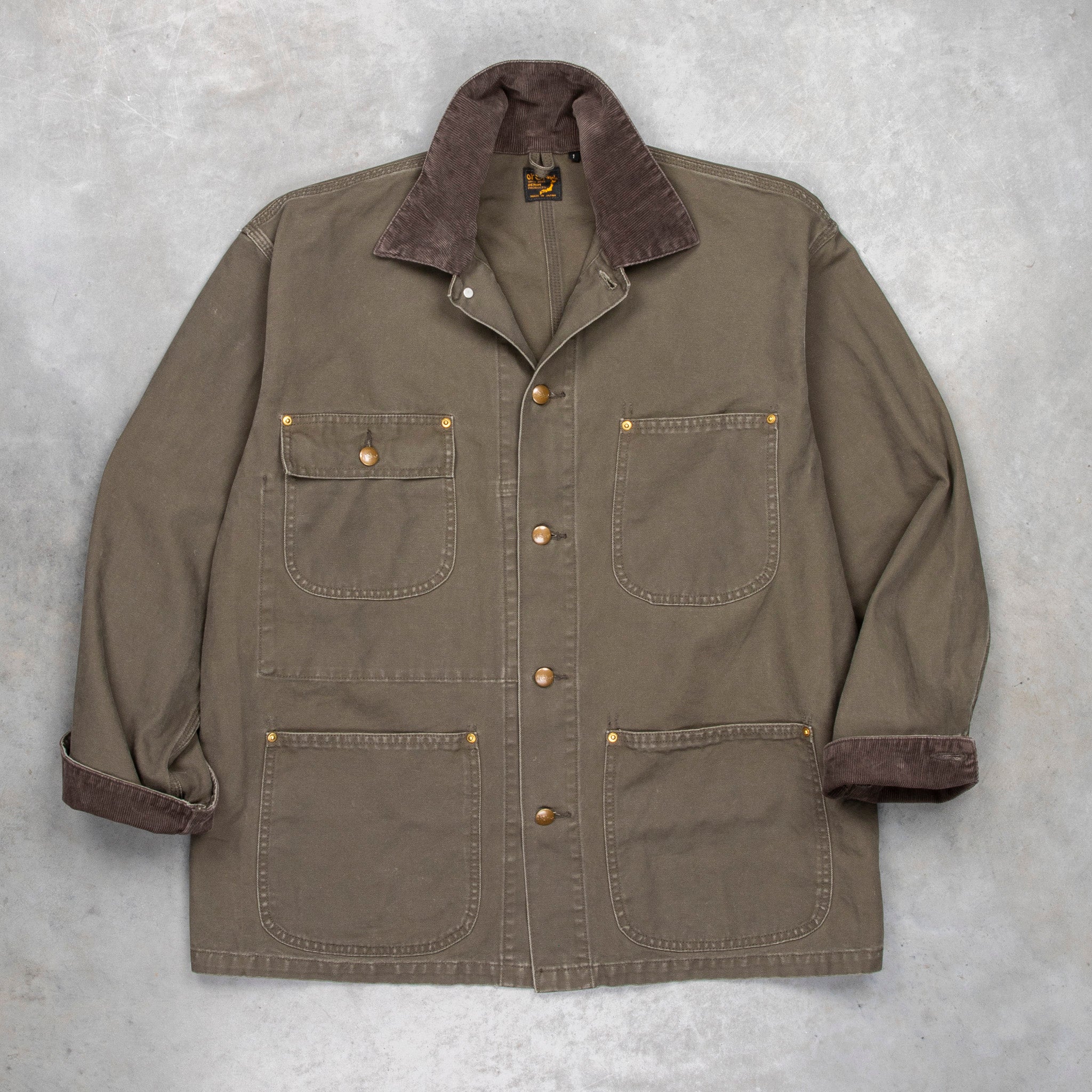 OrSlow Relaxed Fit Coverall Canvas Army Green – Frans Boone Store