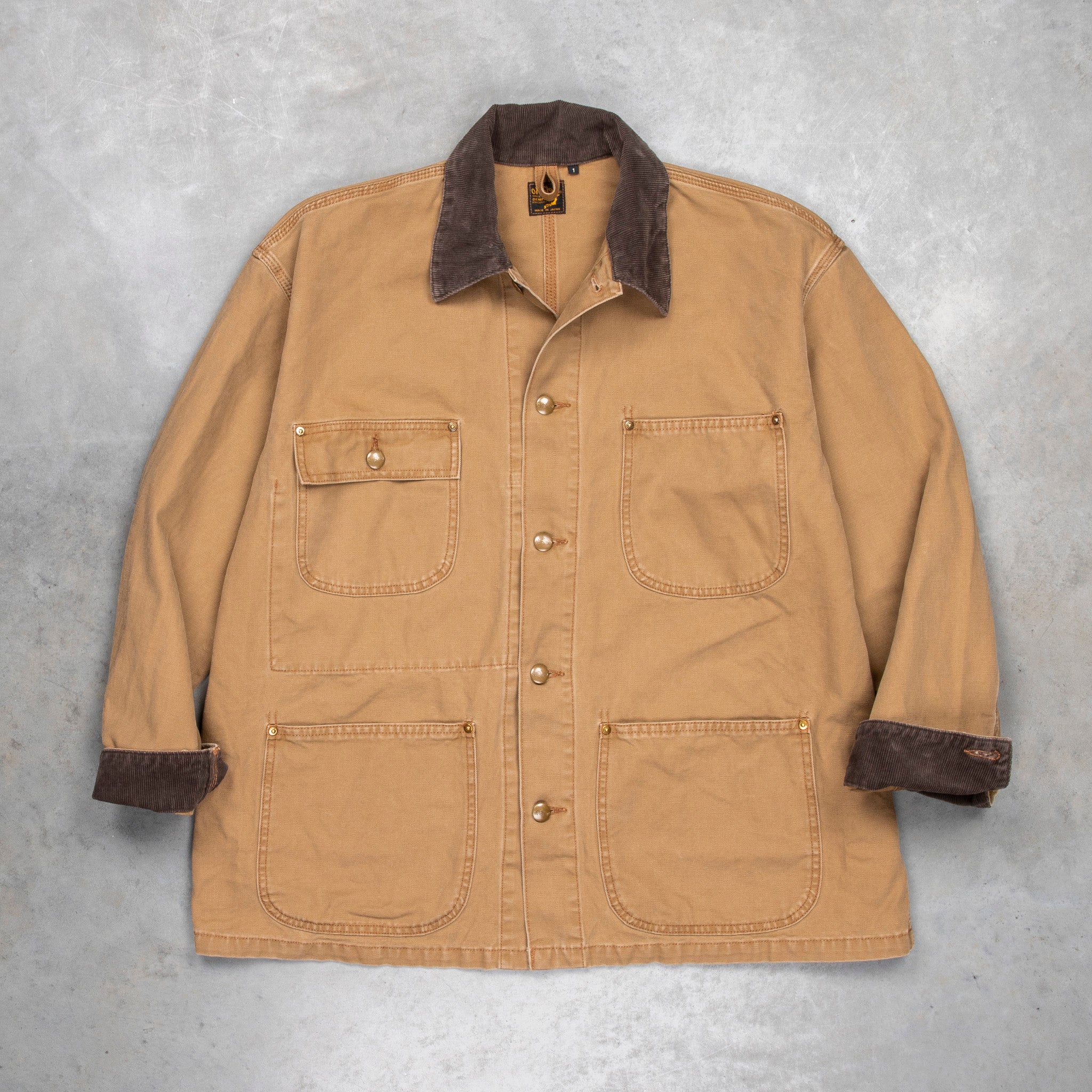 OrSlow Relaxed Fit Coverall Canvas Brown – Frans Boone Store
