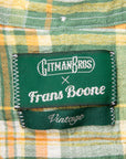 Gitman Vintage x Frans Boone Cotton Linen Crepe Check Kelly Green