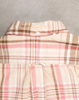 Gitman Vintage x Frans Boone Cotton Linen Crepe Check Dusty Pink