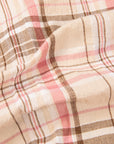 Gitman Vintage x Frans Boone Cotton Linen Crepe Check Dusty Pink