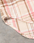 Gitman Vintage x Frans Boone Cotton Linen Crepe Check Dusty Pink