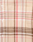 Gitman Vintage x Frans Boone Cotton Linen Crepe Check Dusty Pink