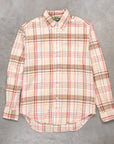 Gitman Vintage x Frans Boone Cotton Linen Crepe Check Dusty Pink