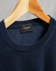 Drumohr Luxury 30G Cashmere Crew Neck Blu Notte