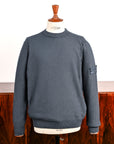 Stone Island Ghost Cotton-Cashmere Knit Crew Neck Slate Blue