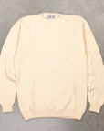 Laurence J. Smith Super soft Seamless Crew Neck Pullover Cream