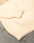 Laurence J. Smith Super soft Seamless Crew Neck Pullover Cream