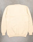 Laurence J. Smith Super soft Seamless Crew Neck Pullover Cream
